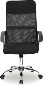 ModernHome Kancelárska otočná stolička so sieťovaným operadlom čierna