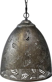 Mosadzný antik kovový luster s listami Vilolé - 47*59 cm/ E27/ 40W
