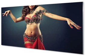 Sklenený obraz žena tancuje 125x50 cm