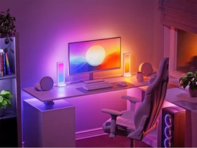 Nanoleaf NL7602K0001A023-LED RGBIC stmievateľná stolná nabíjacia stanica 2700-6500K 5V biela