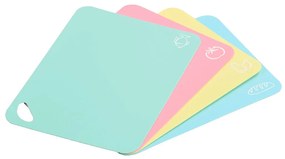 Kesper Doska na krájanie Colours, plast, sada 4 ks, 38x29 cm