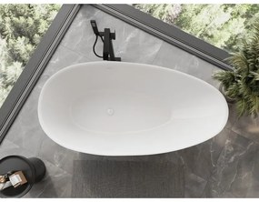 Mexen Milano, voľne stojaca vaňa z konglomerátu 170 x 86 cm, biela lesklá, 57301708510