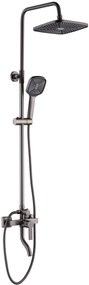 Rea Argus, sprchový set s vaňovou výlevkou, grafitová, REA-P6535