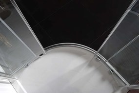 Polysan, LUCIS LINE štvrťkruhová sprchová zástena, 1000x1000mm, R550, číre sklo, DL3015