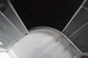 Polysan Polysan, LUCIS LINE štvrťkruhová sprchová zástena, 1000x1000mm, R550, číre sklo, DL3015