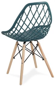 Dekorstudio Dizajnová stolička OSLO tmavo tyrkysová
