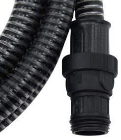Odsávacia hadica s PVC spojkami, čierna 1" 7 m, PVC