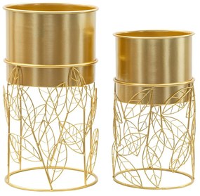 Kovové obaly na kvetináče v súprave 2 ks ø 23 cm Livi – Mauro Ferretti