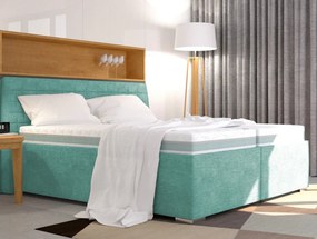 Posteľ Rita 180x200 cm, aqua modro-zelená látka