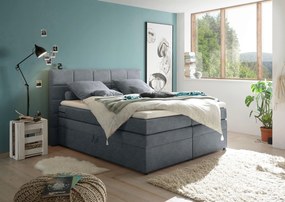 XXXLutz BOXSPRINGOVÁ POSTEĽ, 180/200 cm, antracitová MID.YOU - Online Only spálne - 002220032514
