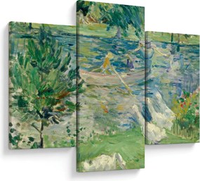 Obraz - Berthe Morisot, Girl in a Boat with Geese, reprodukcia (90x60 cm)