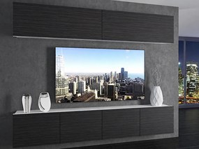 Obývacia stena 200 cm TV/RTV čierna eben IMP 6/5/W/HK/0/0