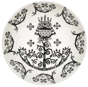 Hlboký tanier Taika deco 20cm, čierny