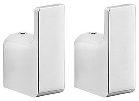 Gedy - SADA 2x Nástenný háčik PIRENEI lesklý chróm