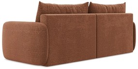 Rozkladacia/s úložným priestorom pohovka v tehlovej farbe 238 cm Kalena – Makamii