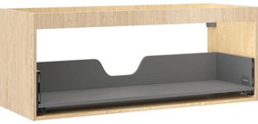 Mexen Box-A, závesná skrinka 120 cm, 1 zásuvka, dub, 91AX0-1200-470-1-81