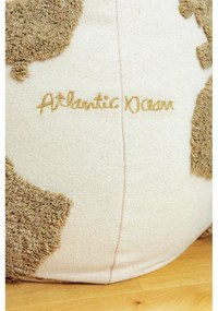 Zelený/krémový detský sedací vak World Map – Lorena Canals