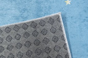 Detský koberec modrej farby s kozmonautom Šírka: 80 cm | Dĺžka: 150 cm