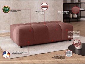 Podnožka v terakotovej farbe Albane – Ropez