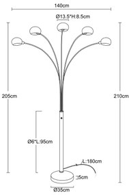 GLOBO stojanová lampa 58224