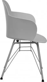MI Stolička EMMA sivá