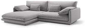 Svetlosivá rohová pohovka (ľavý roh) Torino – Micadoni Home