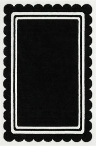 Detský koberec LIMA M138A čierny / biely