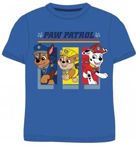 SpinMaster - Chlapčenské bavlnené tričko s krátkym rukávom Tlapková patrola - modré 98