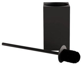 Rea Til, kovový stojan na WC s kefou, čierna matná, REA-88095