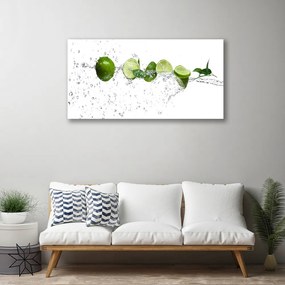 Obraz Canvas Limetka voda kuchyňa 100x50 cm