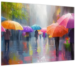 Obraz - Daždivý deň (70x50 cm)
