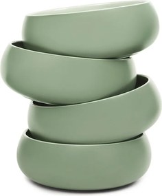 Zelené polievkové/ramen misky v súprave 4 ks z kameniny 1 l Aura Vira – Bonami Selection