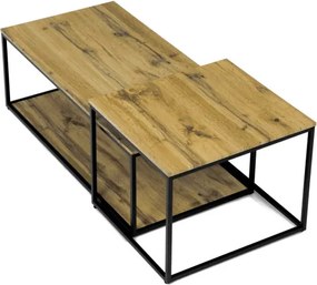 Sada 2 konferenčných stolíkov CT-X7123 OAK