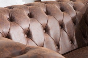 Dvojsedačka Chesterfield Vintage II koža