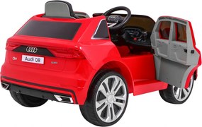Ramiz Elektrické autíčko Audi Q8 Lift pre deti červené SUV + diaľkové ovládanie