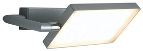 Nástenné LED svietidlo Book, sivé