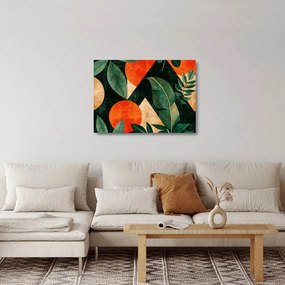 Sklenený obraz - Geometrické prírodné motívy II. (70x50 cm)