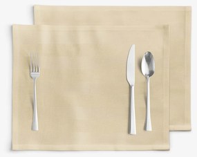 Goldea damaškové prestieranie na stôl - zlaté prúžky so saténovým leskom - sada 2ks 30 x 40 cm