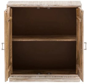 furniture-nabytek.cz - Masívna komoda Zambie z mangového dreva, lakovaná, biela