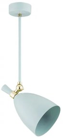 Argon 4685 - Luster na tyči CHARLOTTE 1xE27/15W/230V modrá/zlatá