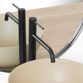 Rea Lugano, vysoká umývadlová batéria, čierna matná, REA-B5001