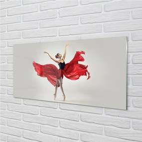 Obraz na skle balerína žena 120x60 cm