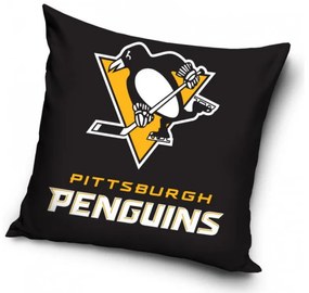 Vankúšik NHL PITTSBURGH PENGUINS BLACK 40x40 cm