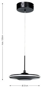 Brilagi - LED luster na lanku VERANO LED/15W/230V