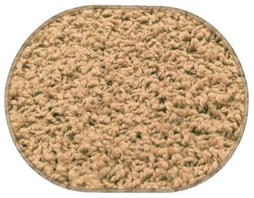 Vopi koberce Kusový koberec Color shaggy béžový ovál - 60x110 cm