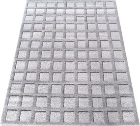 DY Sivý koberec s geometrickým vzorom Serenity 03 Rozmer: 120x170 cm