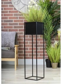 Stojan na kvety 90x24 cm čierna
