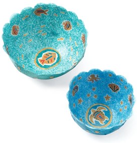 Vyrob si sám - papierové misky modré