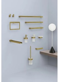 Gedy - Držiak toaletného papiera PIRENEI matná zlatá