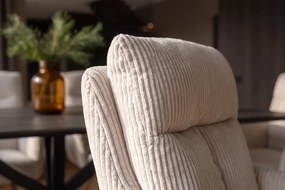 Dizajnová otočná stolička Maddison béžový menčester